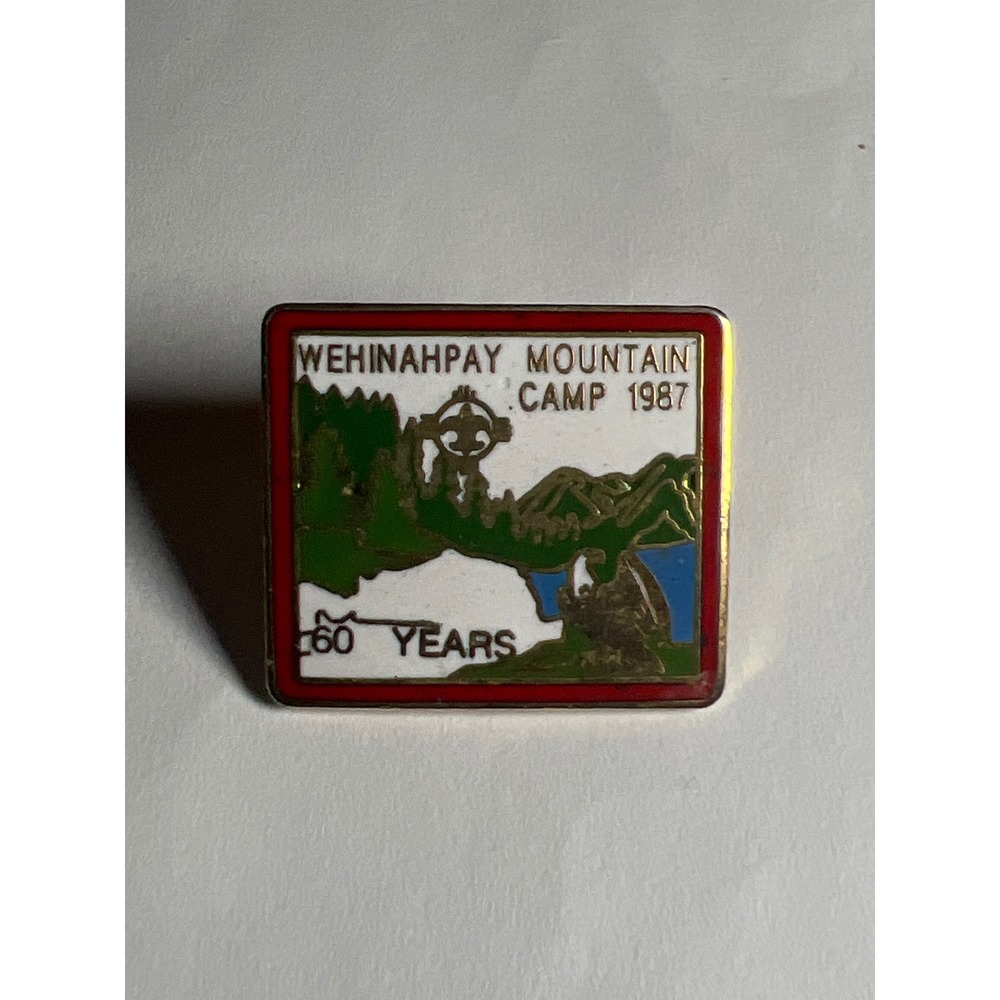 Wehinahpay‎ Mountain Camp 1987 60 Years Boy Scout Pin Collectible